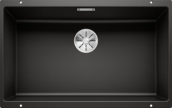 Picture of Zlewozmywak Blanco Subline 700-U Silgranit czarny z korkiem InFino (526001)