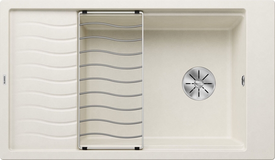 Picture of Zlewozmywak Blanco Zlewozmywak ELON XL 8 S Silgranit delikatny biay odwracalny, InFino, kratka ociekowa