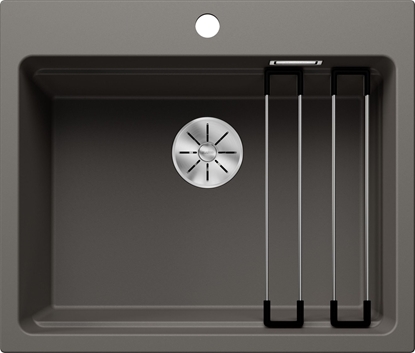 Picture of Zlewozmywak Blanco Zlewozmywak ETAGON 6 Silgranit wulkaniczny szary, InFino, szyny