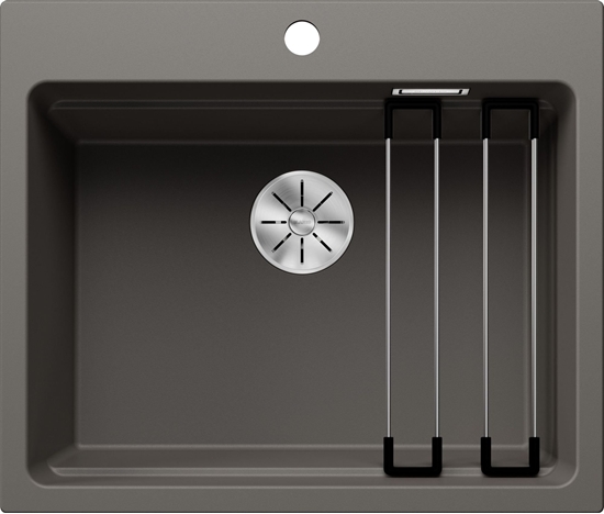 Picture of Zlewozmywak Blanco Zlewozmywak ETAGON 6 Silgranit wulkaniczny szary, InFino, szyny