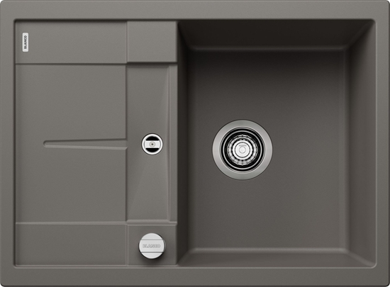 Picture of Zlewozmywak Blanco Zlewozmywak METRA 45 S Compact Silgranit wulkaniczny szary odwracalny, korek auto.