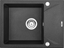 Изображение Zlewozmywak Deante  1-komorowy z krótkim ociekaczem Evora grafit (ZQJ 211A)