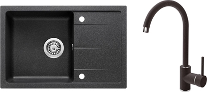 Изображение Zlewozmywak Deante Deante Deante Zlewozmywak stalowy + bateria zlew. stojca + osprzt