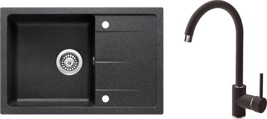 Изображение Zlewozmywak Deante Deante Deante Zlewozmywak stalowy + bateria zlew. stojca + osprzt