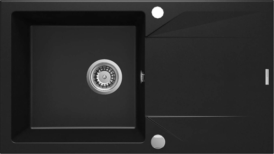 Изображение Zlewozmywak Deante Deante Evora  1-komorowy z ociekaczem - nero