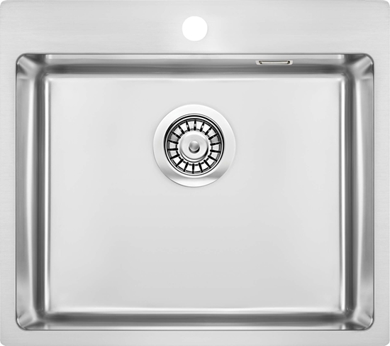 Изображение Zlewozmywak Deante Olfato 1-komorowy bez ociekacza srebrny (ZPO 010B)