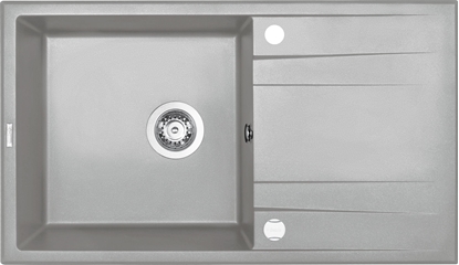 Изображение Zlewozmywak Deante ZLEW. ERIDAN SZARY METALIK GRANIT 1K Z/O 860x500x190 + SPACE SAVER