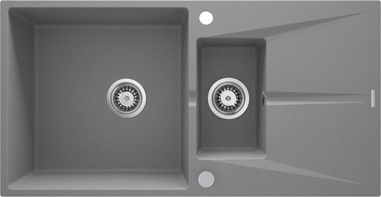Изображение Zlewozmywak Deante Zlewozmywak granitowy 1.5-komorowy z ociekaczem