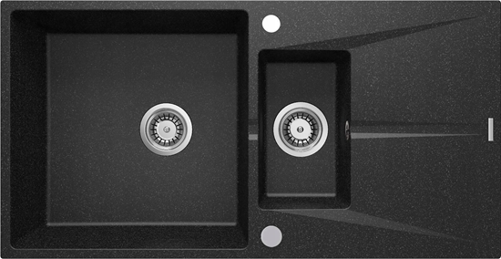 Изображение Zlewozmywak Deante Zlewozmywak granitowy 1.5-komorowy z ociekaczem