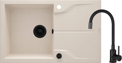 Изображение Zlewozmywak Deante Zlewozmywak granitowy z bateri 1-komorowy z ociekaczem