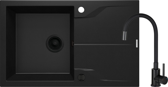 Изображение Zlewozmywak Deante Zlewozmywak granitowy z bateri 1-komorowy z ociekaczem