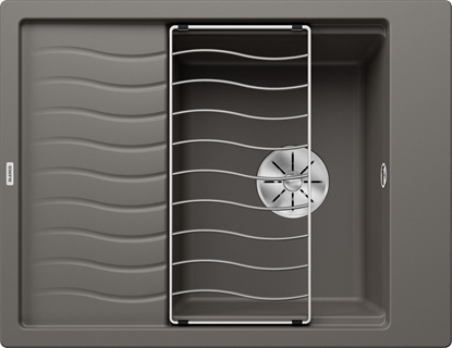 Picture of Zlewozmywak ELON 45 S Silgranit wulkaniczny szary odwracalny, InFino, kratka ociekowa