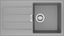 Picture of Zlewozmywak Franke Zlewozmywak 1-komorowy z ociekaczem Sirius SUD 611-78 Tectonite kamienny szary (114.0496.091)