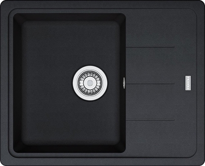 Picture of Zlewozmywak Franke Zlewozmywak wpuszczany BASIS BFG 611-62 Fragranit onyx , odpyw zatyczkowy