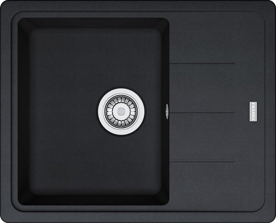 Picture of Zlewozmywak Franke Zlewozmywak wpuszczany BASIS BFG 611-62 Fragranit onyx , odpyw zatyczkowy