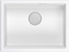 Picture of Zlewozmywak GraniteQ LOGAN 100 GraniteQ zlewozmywak snow white 59,5x45,1x21,5 cm 1-komorowy podwieszany z syfonem manualnym stal szlachetna