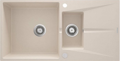 Изображение Zlewozmywak granitowy 1.5-komorowy z ociekaczem