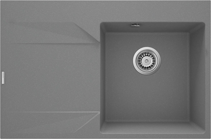 Picture of Zlewozmywak granitowy 1-komorowy z ociekaczem - lewy