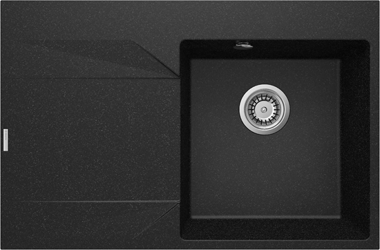 Picture of Zlewozmywak granitowy 1-komorowy z ociekaczem - lewy