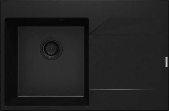 Изображение Zlewozmywak granitowy 1-komorowy z ociekaczem - prawy