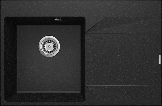 Picture of Zlewozmywak granitowy 1-komorowy z ociekaczem - prawy