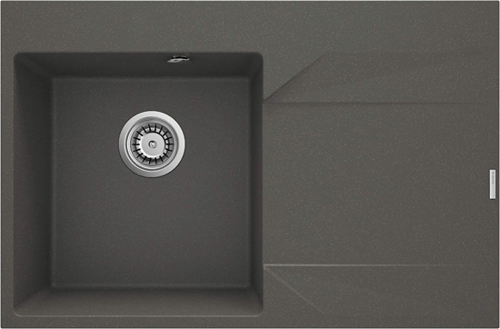 Изображение Zlewozmywak granitowy 1-komorowy z ociekaczem - prawy