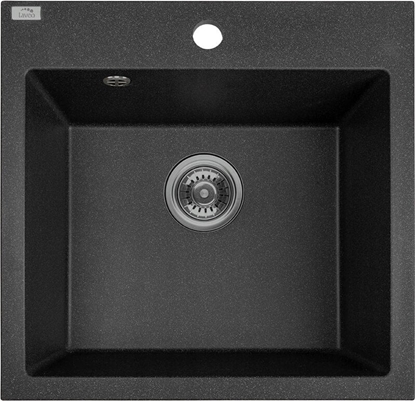 Picture of Zlewozmywak SBA_710T ALENA ZLEWOZMYWAK GRANITOWY CZARNY! 1-KOMOROWY 49X49 //ZL.LA.ALENA-49X49