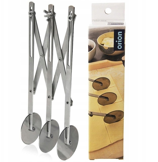 Picture of Znacznik rozstawny do ciasta z 3 ostrzami stalowy / potrójne radeko 25 cm