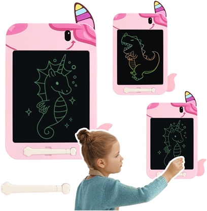 Picture of Znikopis Tablica Do Rysowania Pisania LCD Rysik Jednoroec Róowy