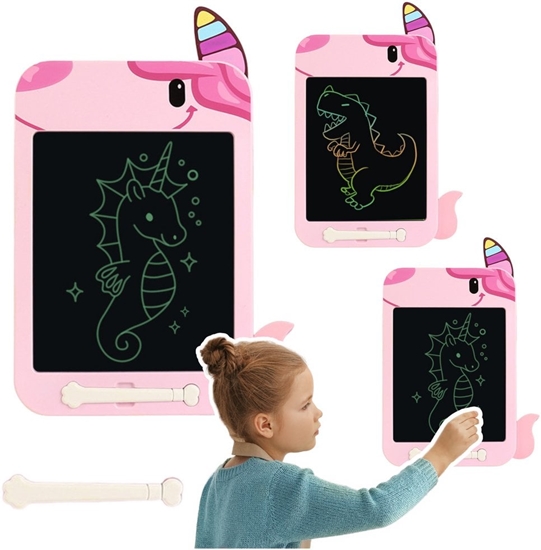 Picture of Znikopis Tablica Do Rysowania Pisania LCD Rysik Jednoroec Róowy