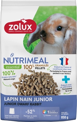 Picture of ZOLUX Karma granulat dla królika miniaturki junior NUTRIMEAL 4 850g