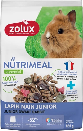 Picture of ZOLUX Karma mieszanka dla królika miniaturki junior NUTRIMEAL 4 850g