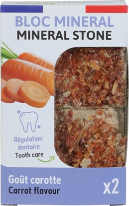 Picture of ZOLUX Kostka mineralna dla maych ssaków NUTRIMEAL 3 z marchewk 2 x 200g