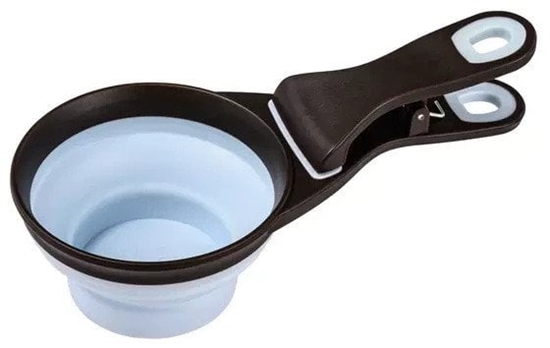 Picture of ZOLUX Miarka 2w1 z klipsem do karmy L niebieska 22x12 cm