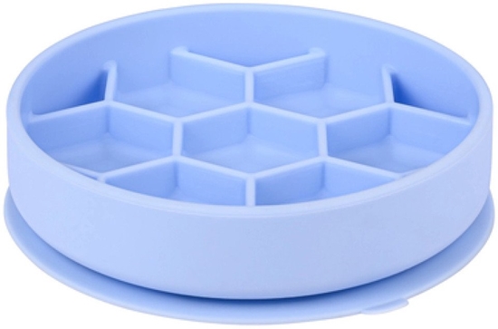 Picture of ZOLUX Miska silikonowa dla psa spowalniajca jedzenie M niebieska 16x16 cm