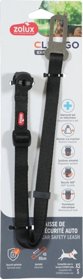 Изображение ZOLUX Pas samochodowy dla psa do szelek CLIP&GO XS/S