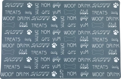 Picture of ZOLUX Podkadka pod miski dla psa czysta podoga wzór napisy L 60x40 cm