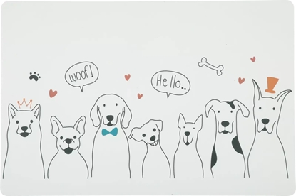 Picture of ZOLUX Podkadka pod miski dla psa czysta podoga wzór psy L 60x40 cm