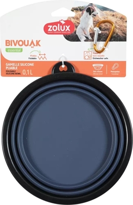 Изображение ZOLUX Skadana miska dla psa BIVOUAK 1 l niebieska