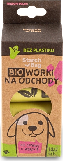 Picture of Zolux STARCHBAG Kompostowalne BIOworki na odchody 8 rolek x 15 szt., kol. zielony
