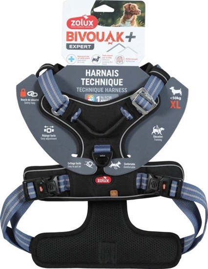 Изображение ZOLUX Szelki dla psa BIVOUAK XL niebieskie