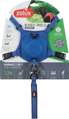 Изображение ZOLUX Szelki dla psa ze smycz automatyczn Easyride S niebieskie