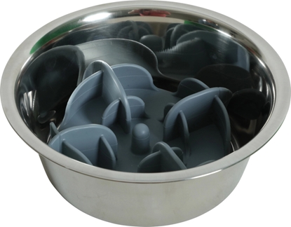 Attēls no ZOLUX Wkad spowalniajcy jedzenie do miski psa, kota M szary 17,5x17,5cm