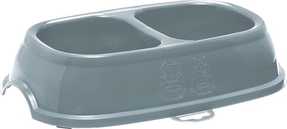 Picture of Zolux Zolux Miska antypolizgowa podwójna dla psa, kota BREAK 11 0,4lx2 niebieska