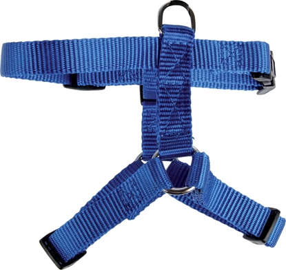 Picture of Zolux ZOLUX Szelki dla psa nylonowa tama 30/45cm 15mm kol. niebieski