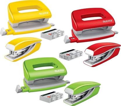 Picture of Zszywacz Leitz zszywa+dziurk MINI WOW ��ty  10l GW 10K