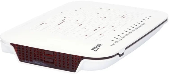 Picture of ZTE F620 V2 | ONT | 1x GPON, 3x RJ45 100Mb/s, 1x RJ45 1000Mb/s, 2x RJ11