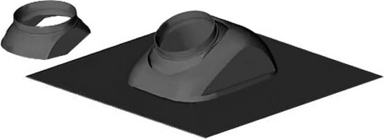 Picture of ZUB Przepust dachowy 25-45 UNI (komplet) 80/125 kolor czarny