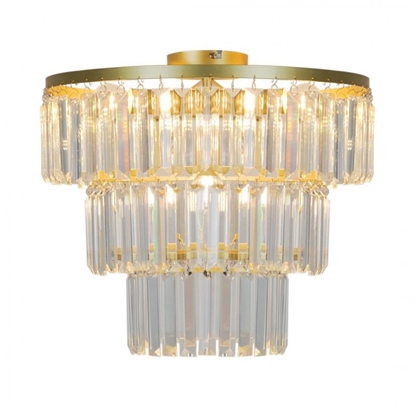 Picture of Zuma Line Tifanny P17127-4-GD plafon lampa sufitowa 4x40W E14 zoty/transparentny