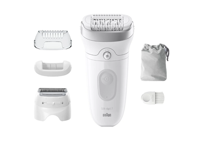 Attēls no Braun Epilator | SE7-041 Silk épil 7 | Number of power levels 2 | Wet & Dry | White/Silver